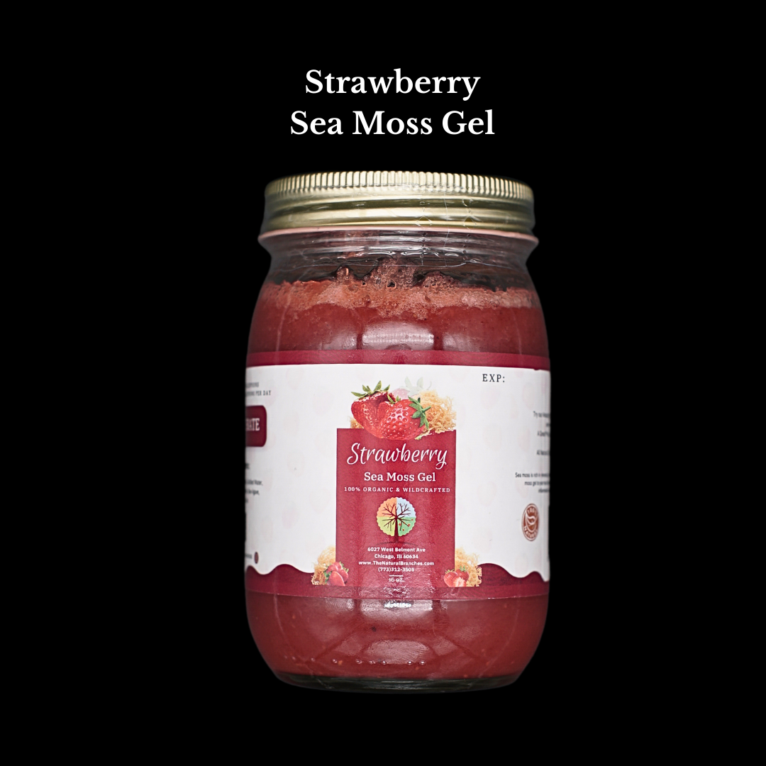 Organic Strawberry Sea Moss Gel 16oz