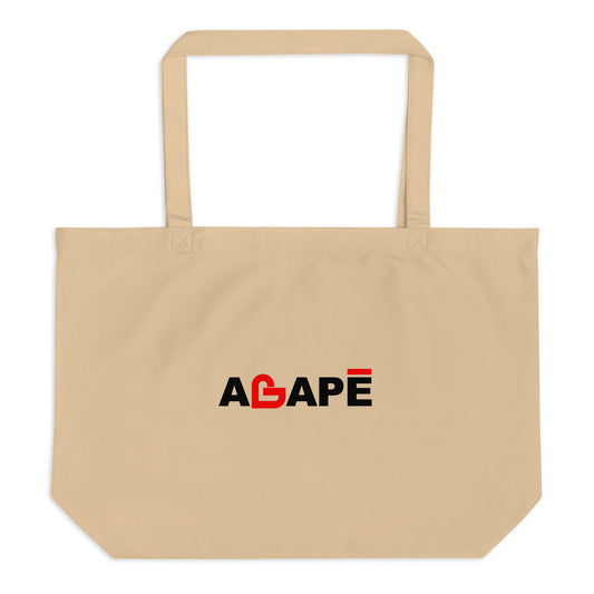 Agape organic tote bag