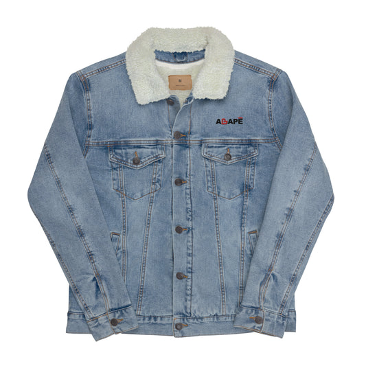 Agape denim sherpa jacket