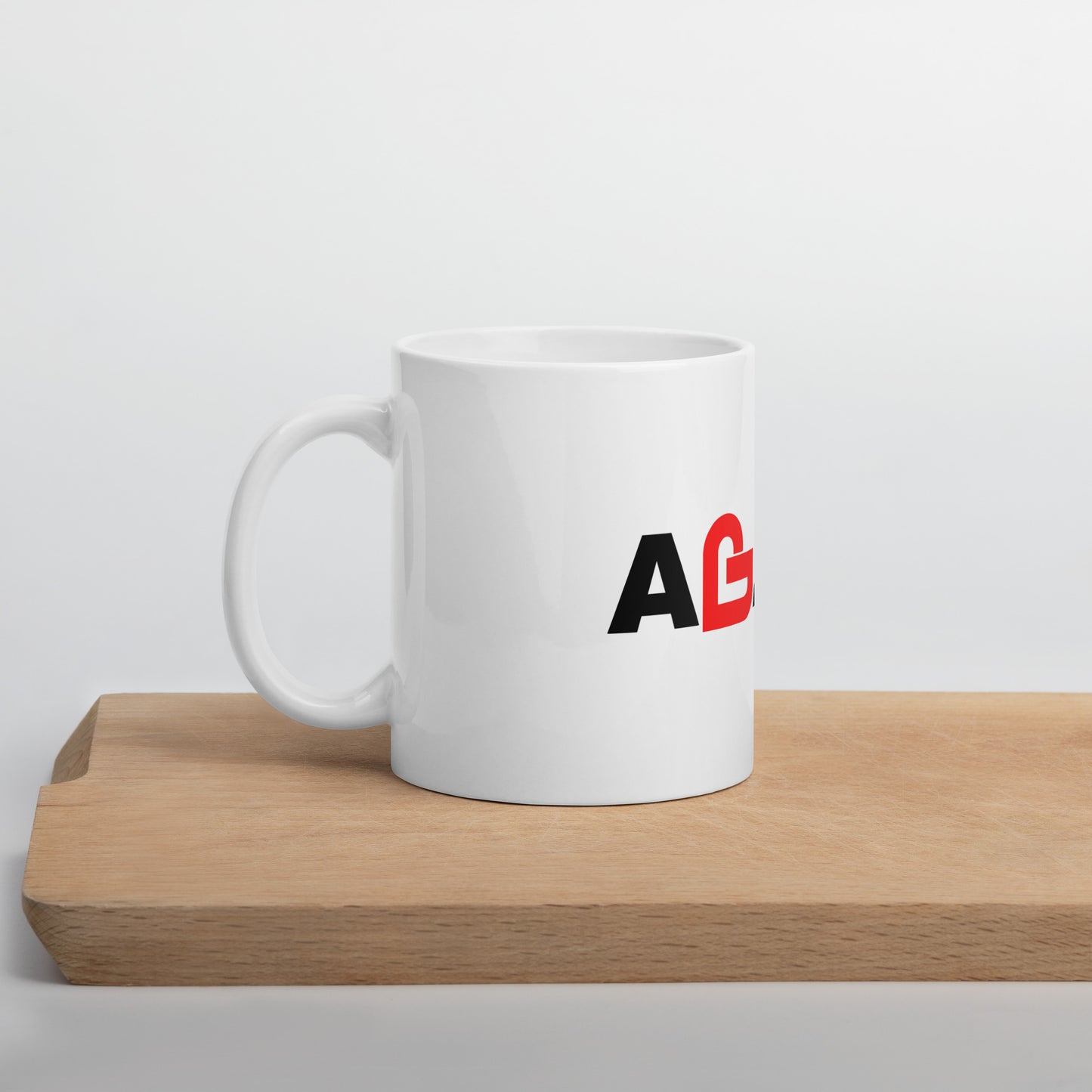 Agape White glossy mug