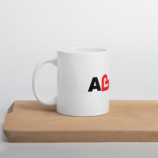 Agape White glossy mug