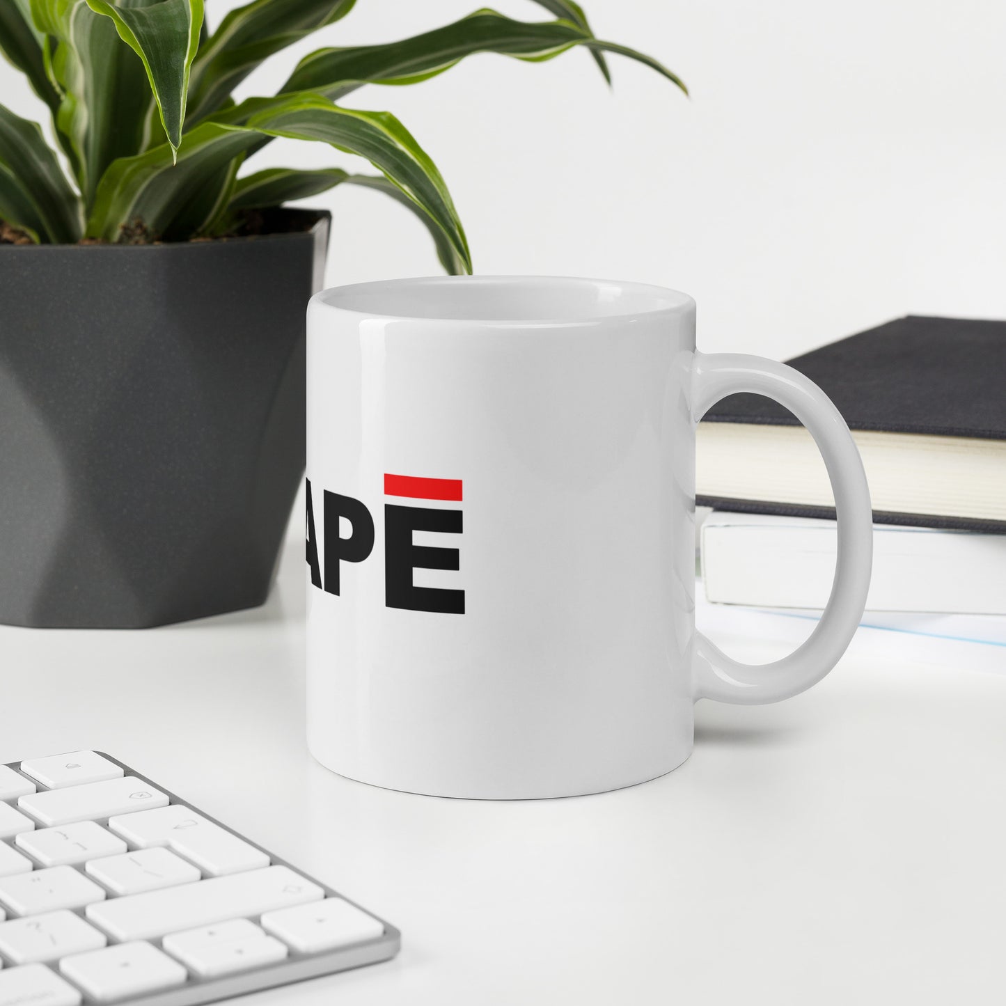 Agape White glossy mug