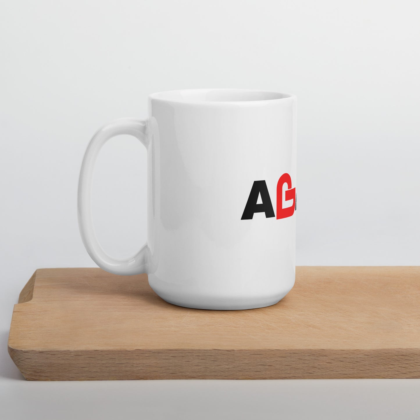 Agape White glossy mug