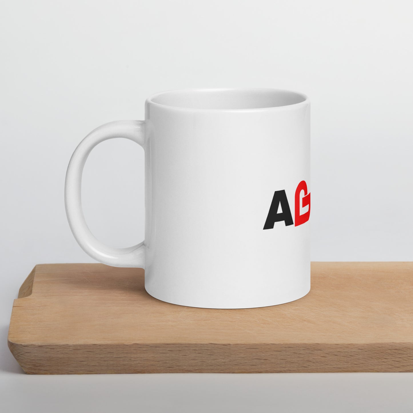 Agape White glossy mug