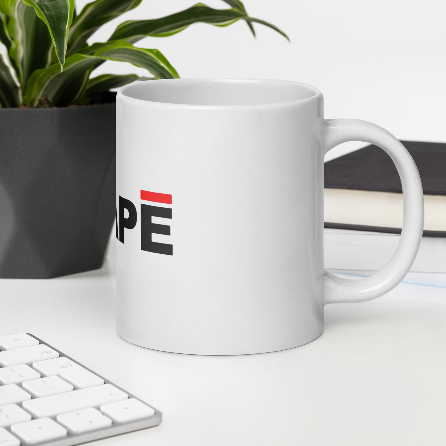 Agape White glossy mug